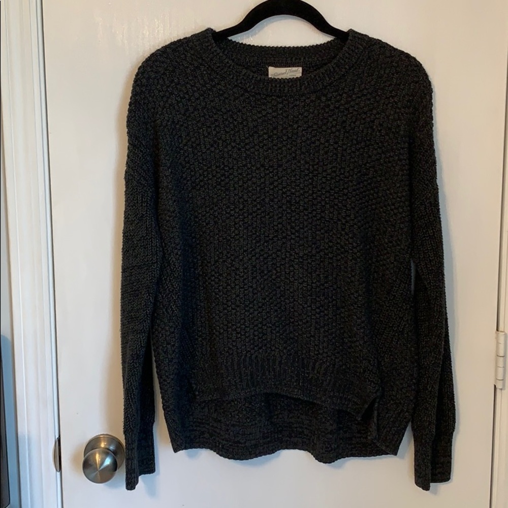 🌿 Charcoal Grey Knit Sweater